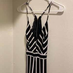 Black and white jumpsuit